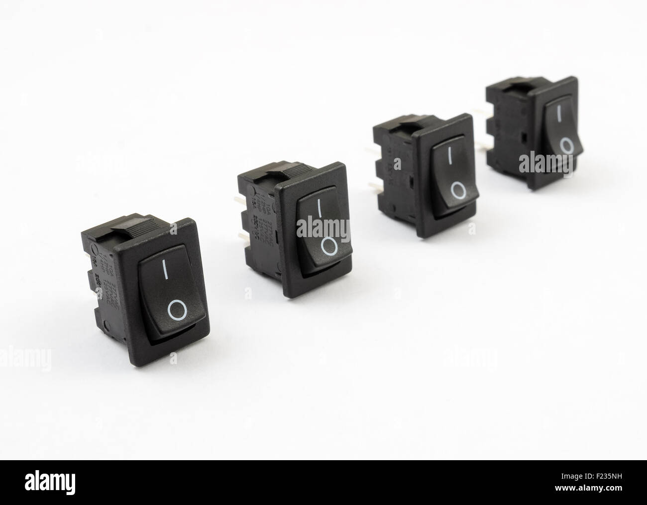 Switch on off white background hi-res stock photography and images - Alamy