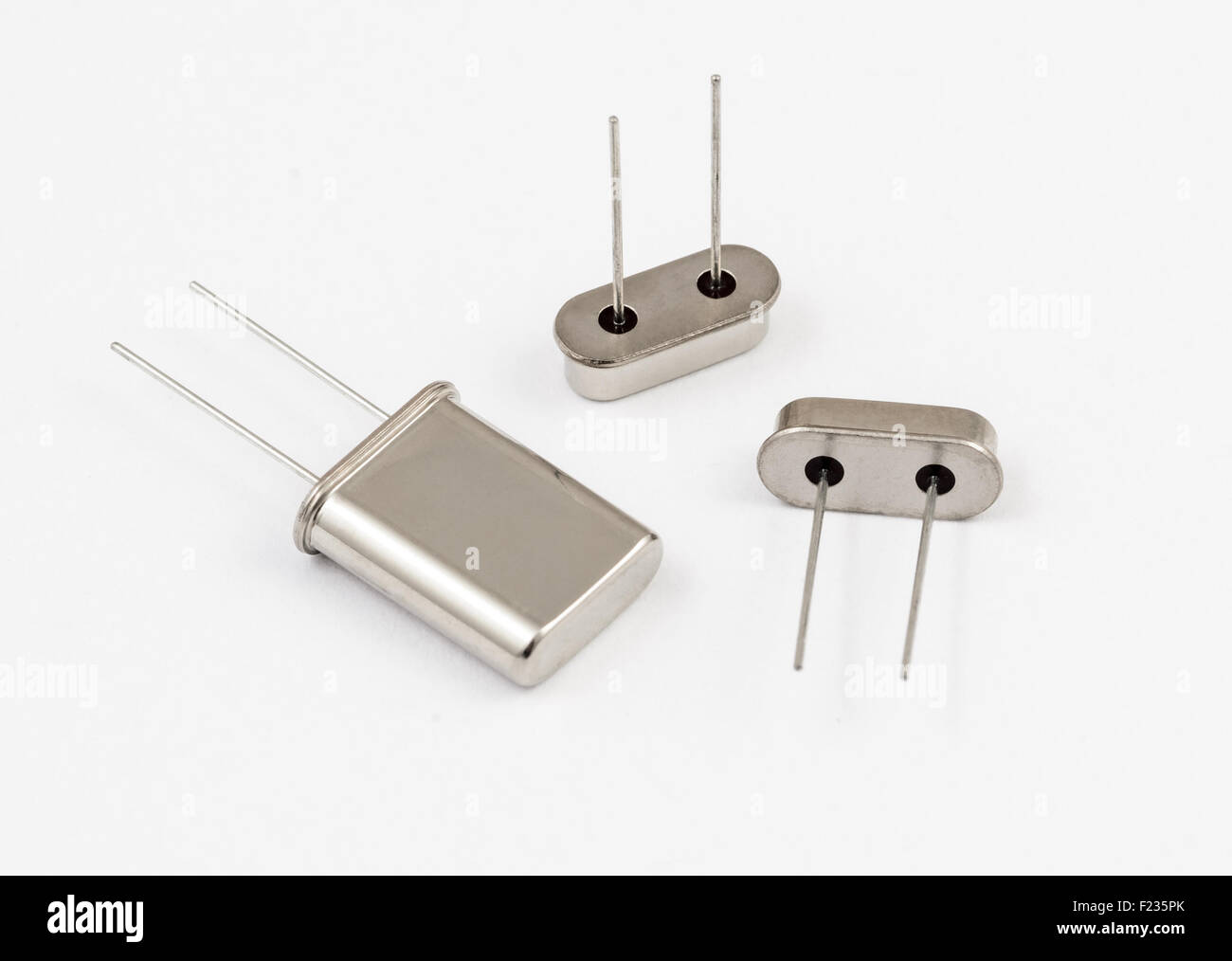 Quartz oscillator on white background Stock Photo Alamy
