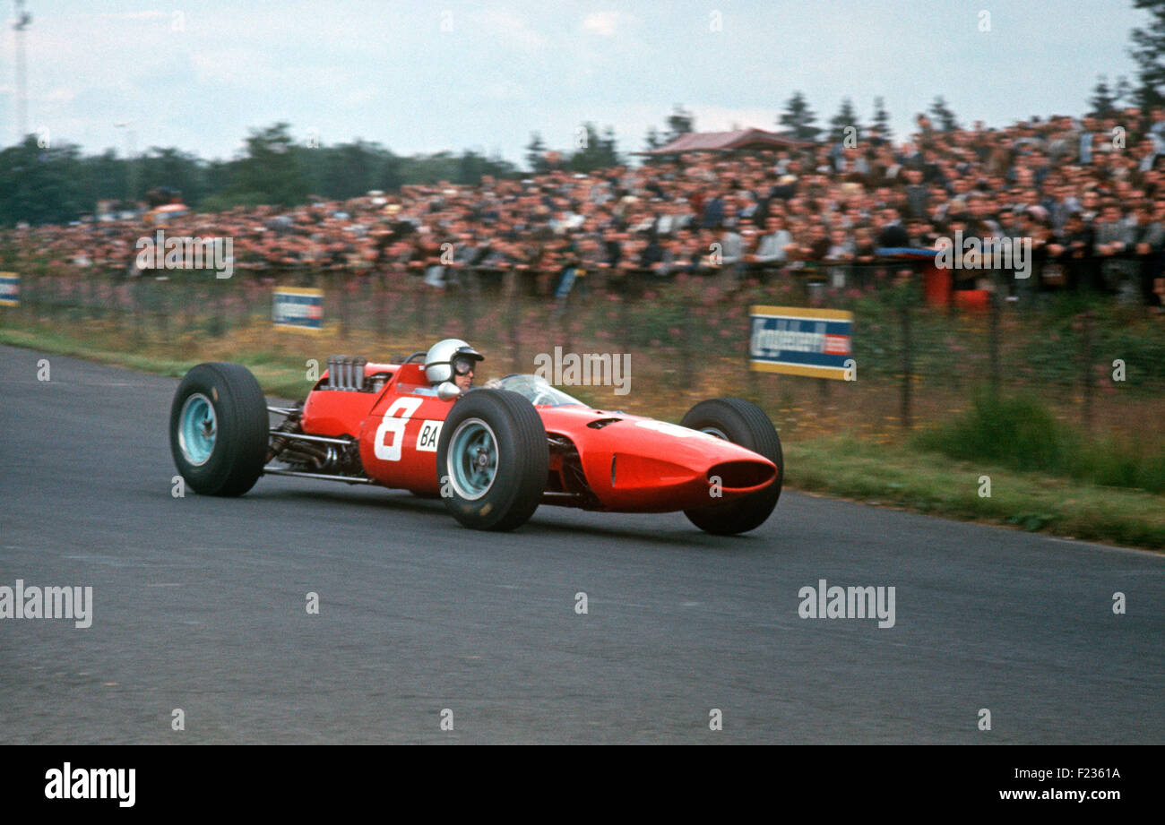 No 8 Lorenzo Bandini in his Ferrari 156, finished 3rd, German GP ...