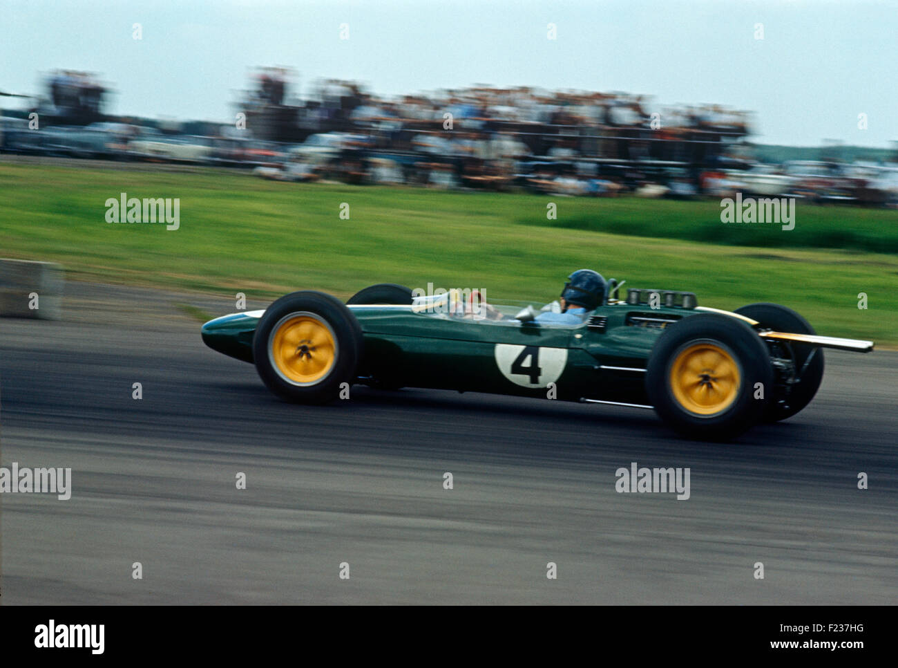 Jim Clark in his Lotus Climax 25  at the British GP Silverstone 20 July 1963 Stock Photo