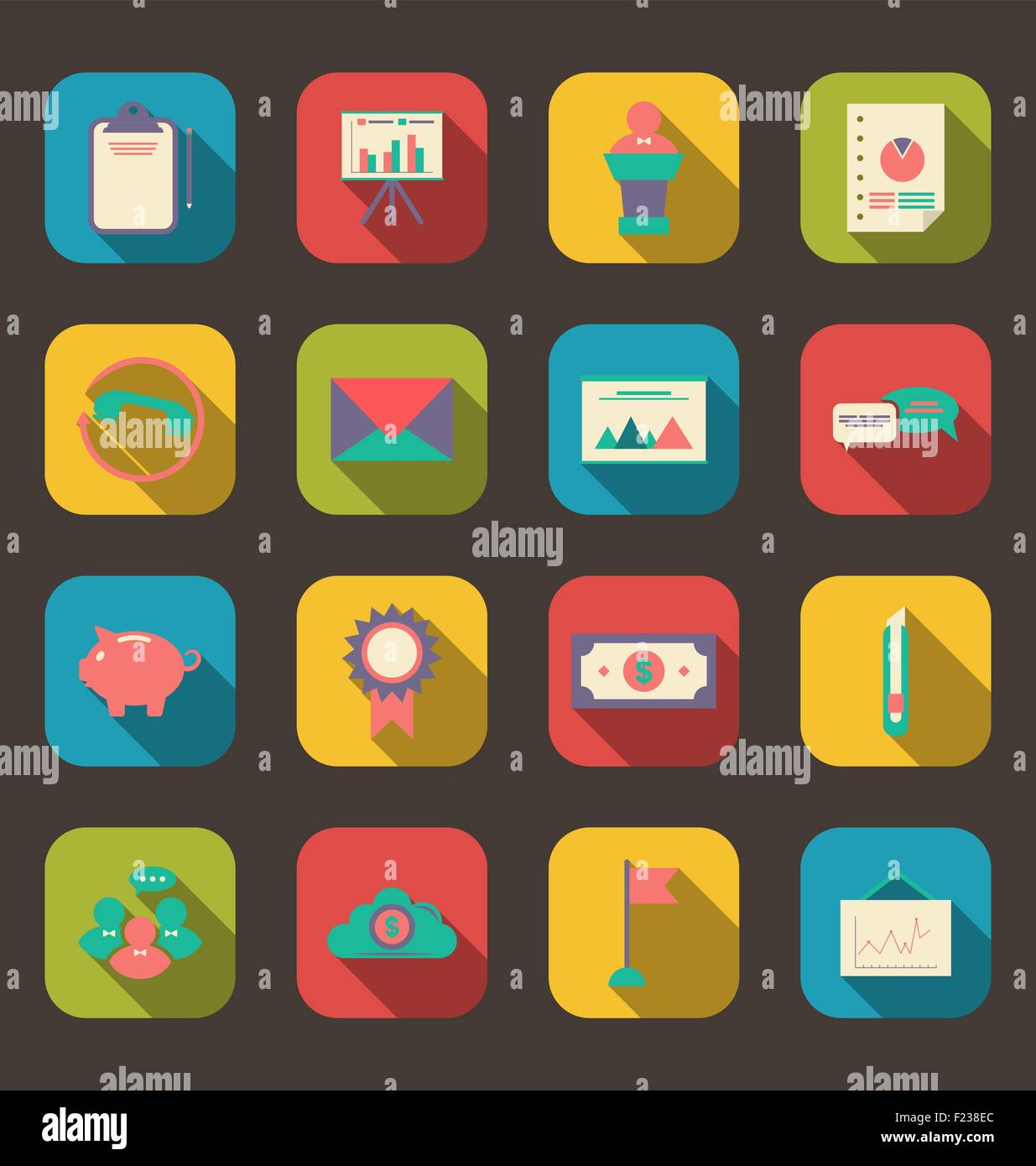 Email icon financial data Stock Vector Images - Alamy