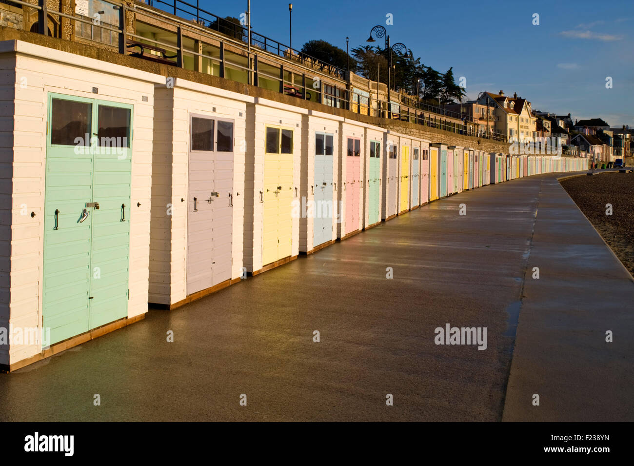 Marine Parade in Lyme Regis on Dorset's Jurassic Coast, England, UK
