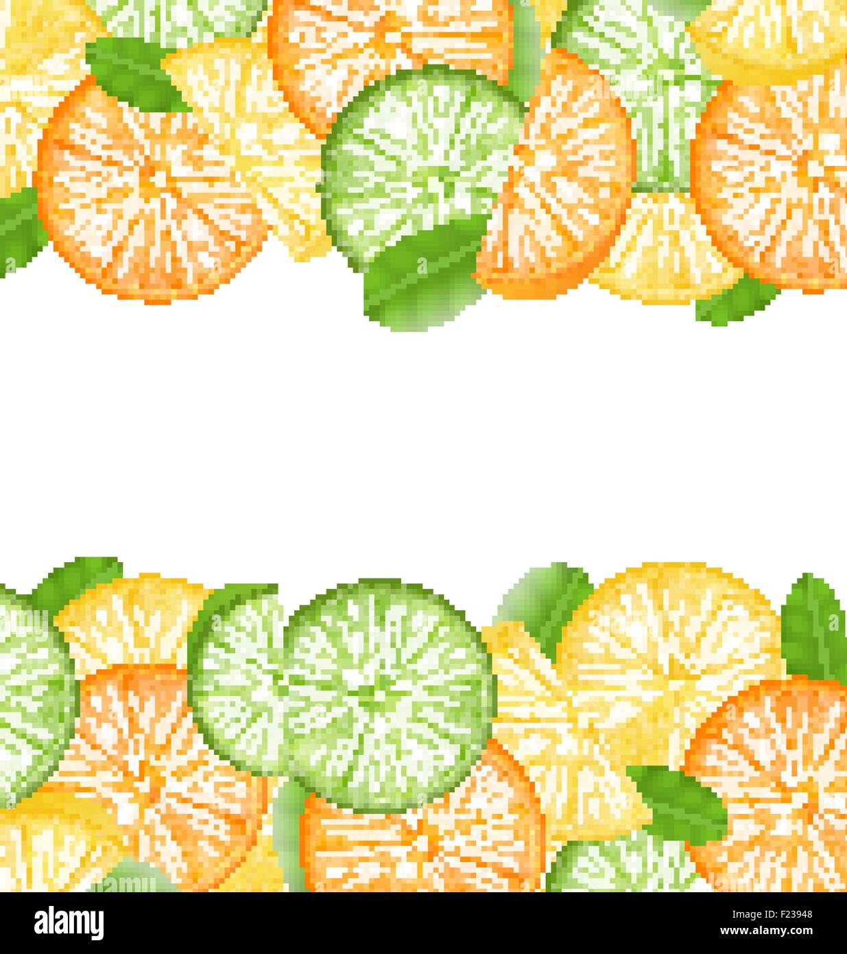 Abstract Frame with Sliced Oranges Stock Vector Image & Art - Alamy