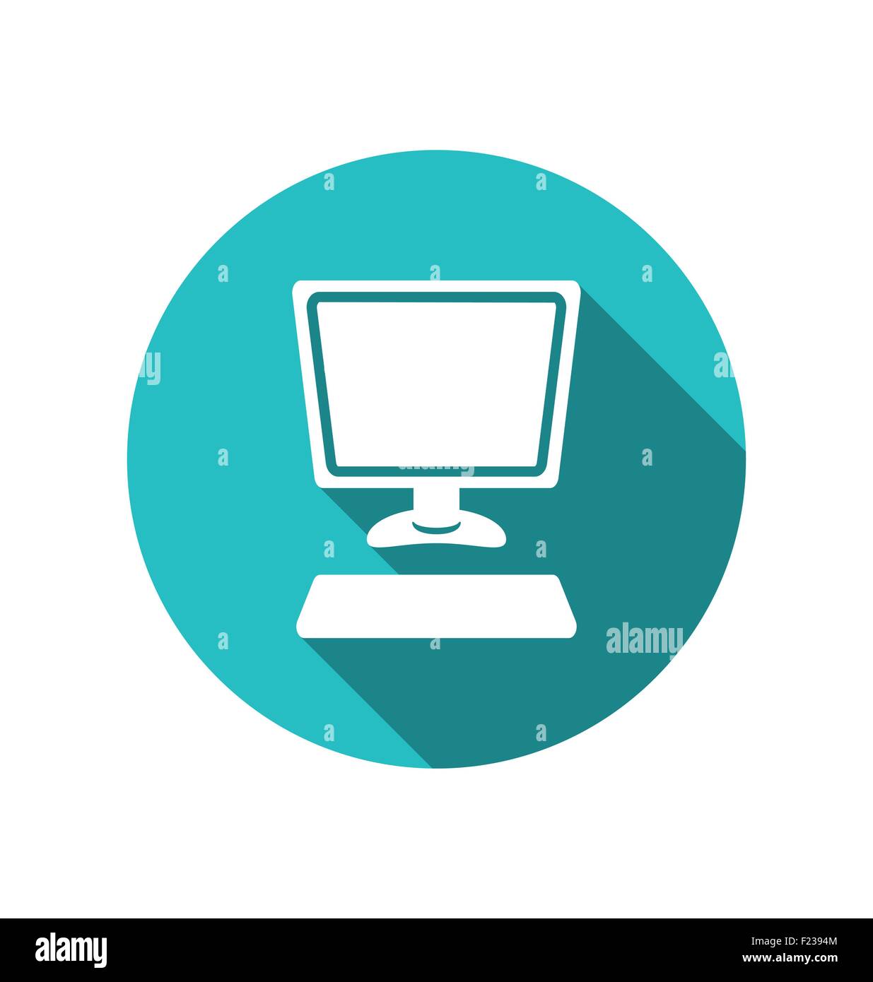 Pc keyboard on blue Stock Vector Images - Alamy