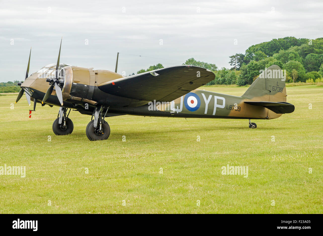 Bristol Blenheim on the ground at Shuttleworth, the only one flying Stock Photo