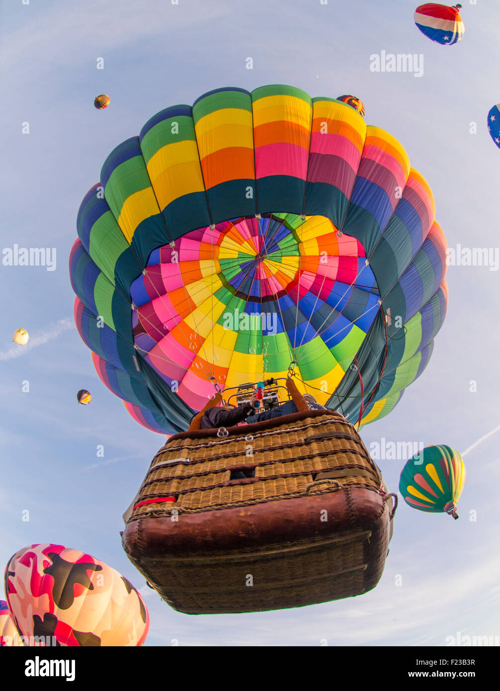 Hot Air Balloons, Spirit of Boise Balloon Classic, Ann Morrison Park, Boise, Idaho, USA Stock Photo