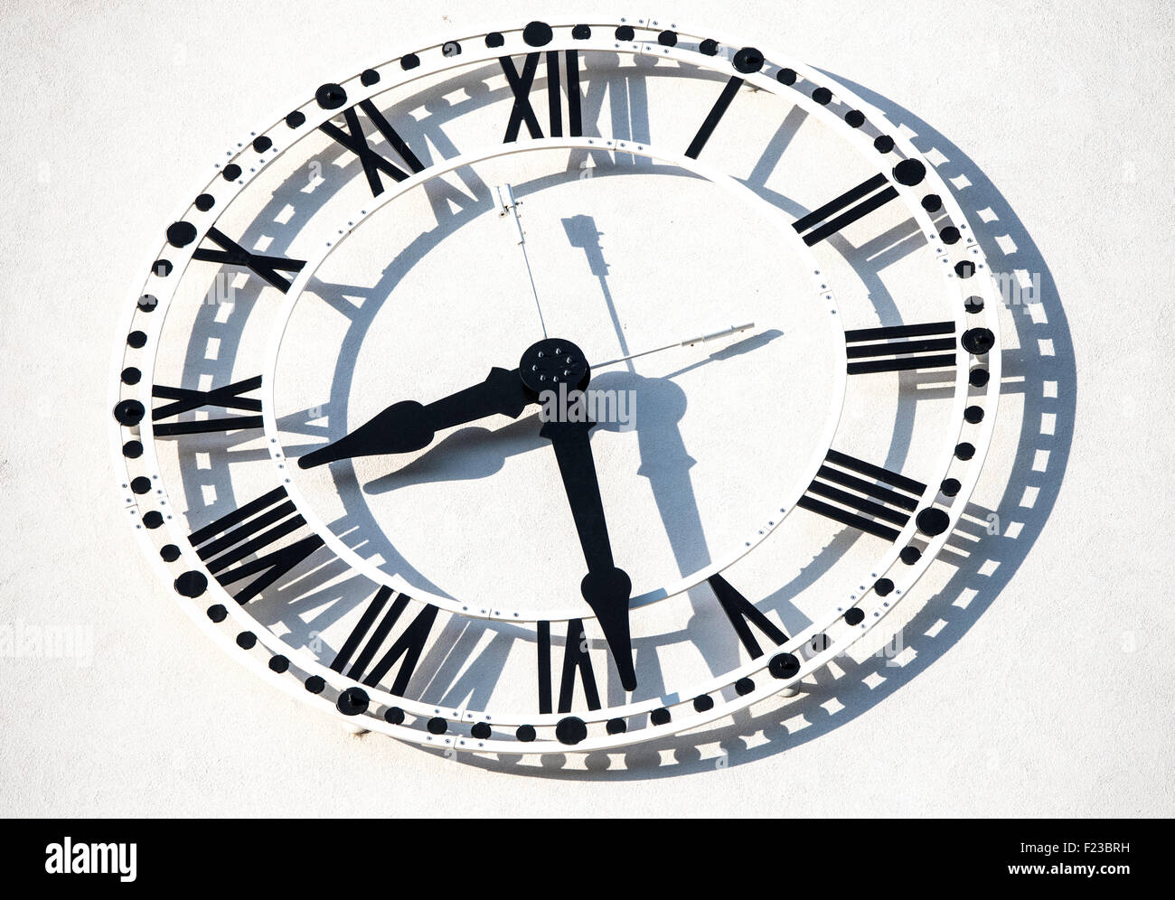 Union Pacific Boise Depot Clock Tower. Boise, Idaho, USA Stock Photo