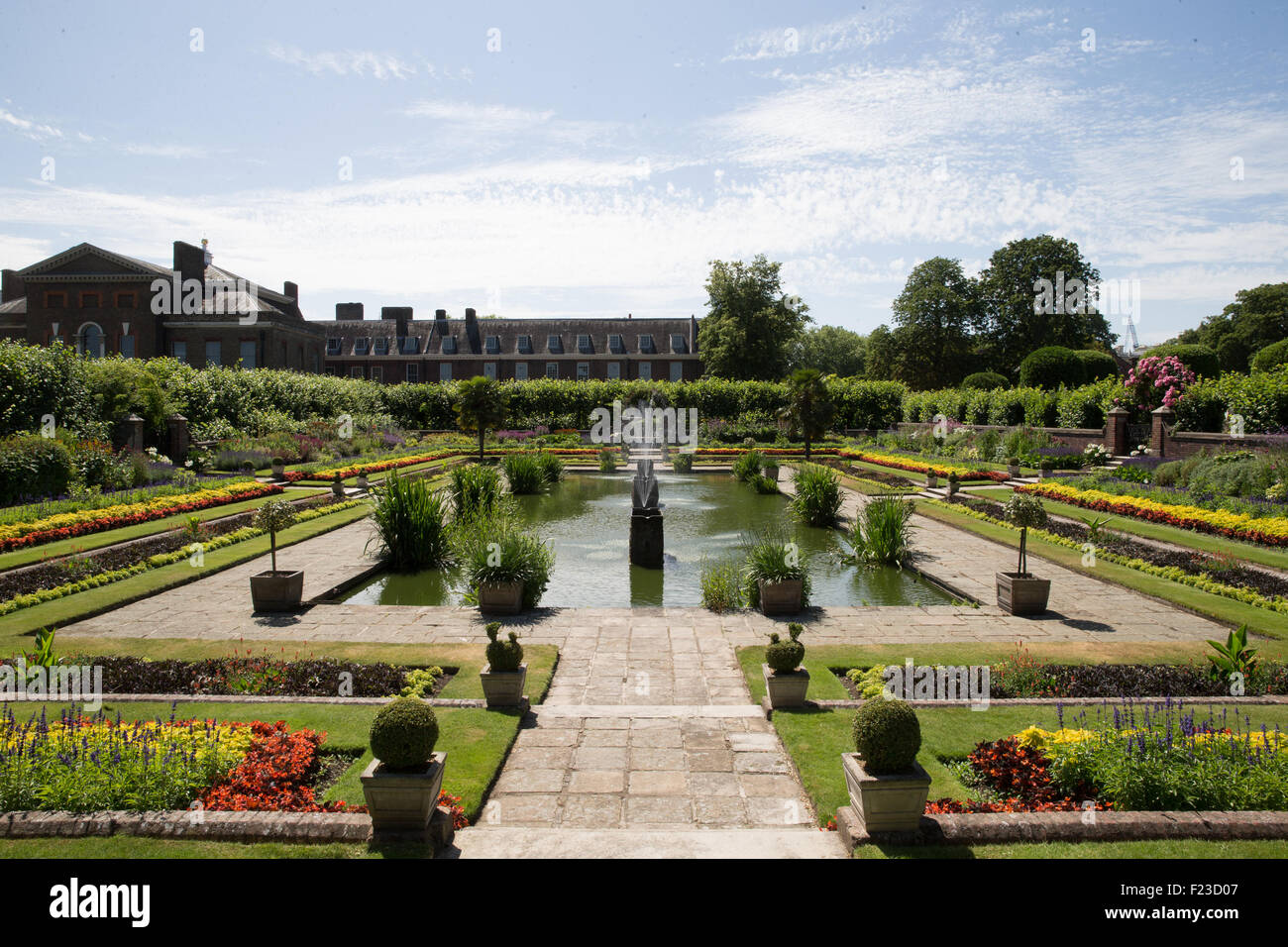 The Kensington Palace gardens are the site of the wedding reception of
