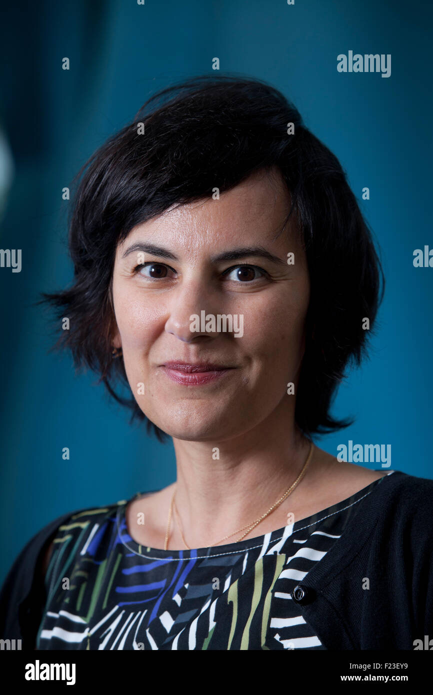 Mai Al-Nakib, the Kuwaiti author, at the Edinburgh International Book Festival 2015. Edinburgh, Scotland. 21st August 2015 Stock Photo