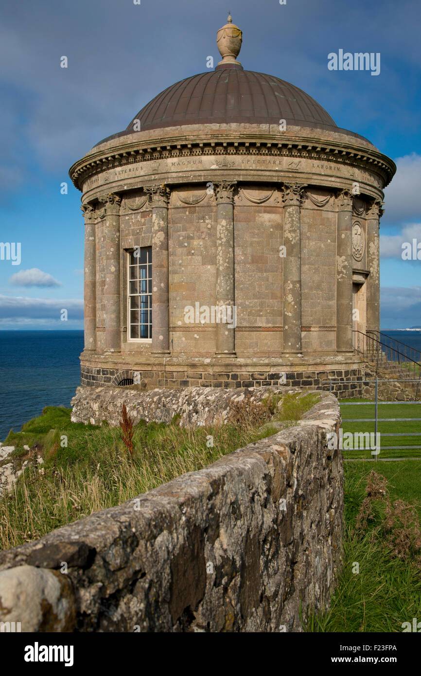 Mussenden Temple along the Atlantic coast near Castlerock, County Londonderry, Northern Ireland, UK Stock Photo