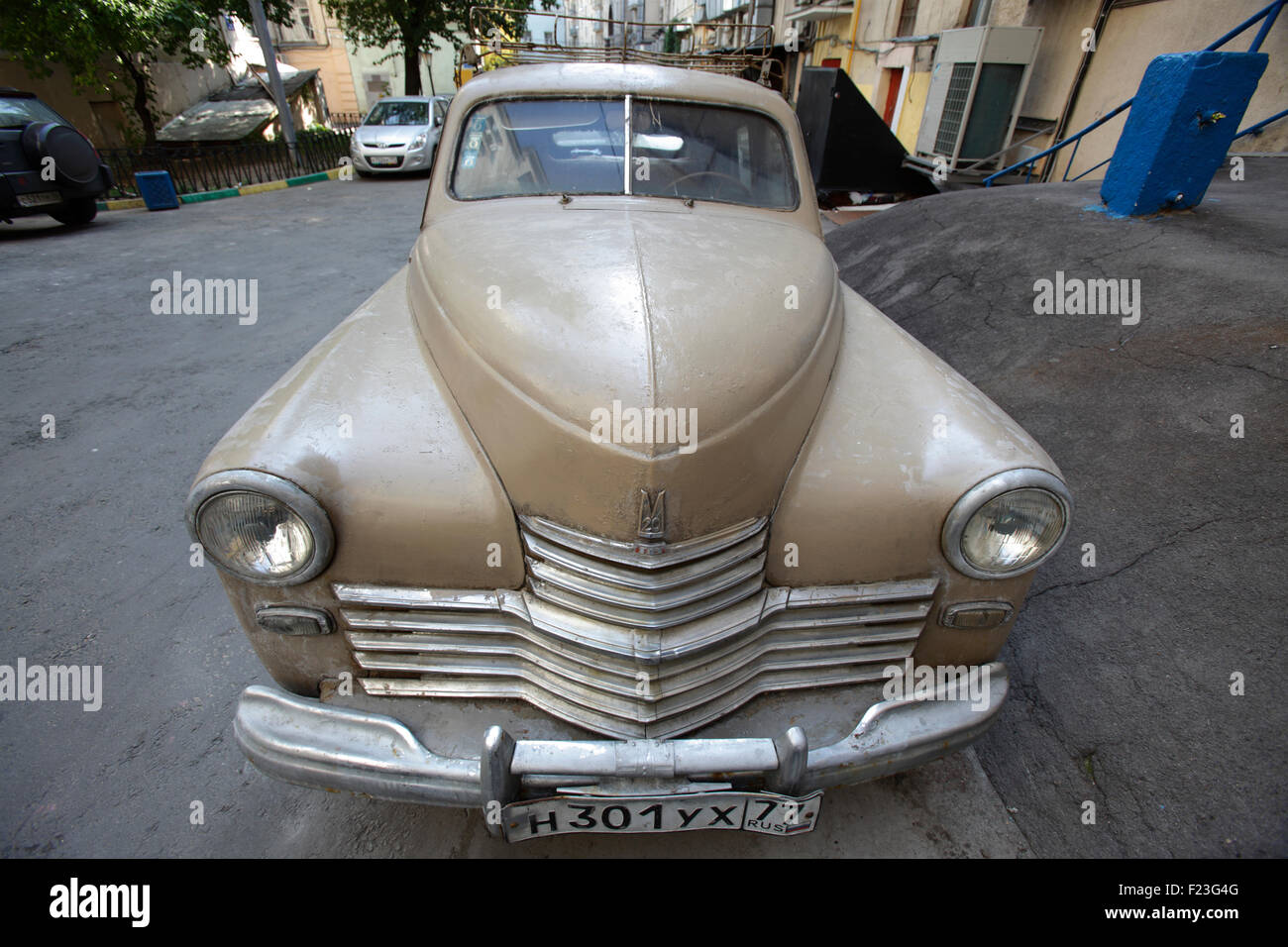 Old Car in Moscow, Russia Stock Photo - Alamy