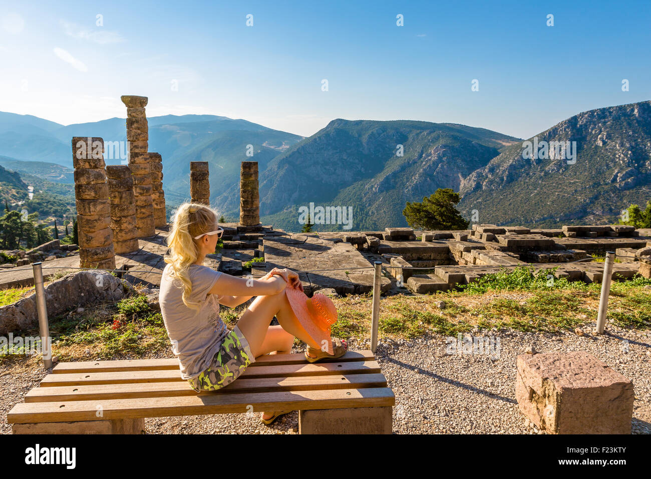 Delphi Greece Stock Photo