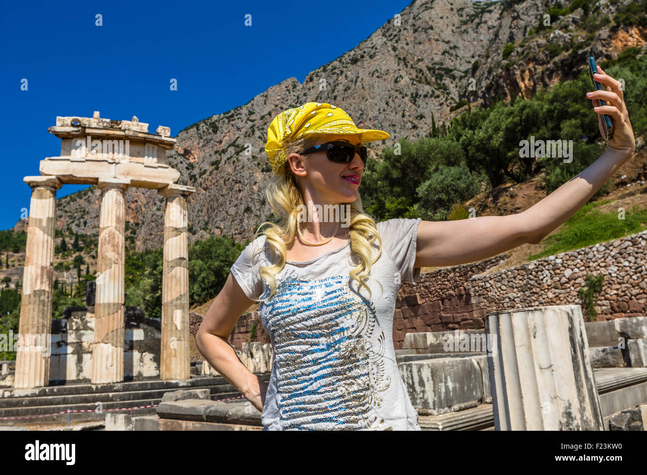 Delphi Tholos Stock Photo