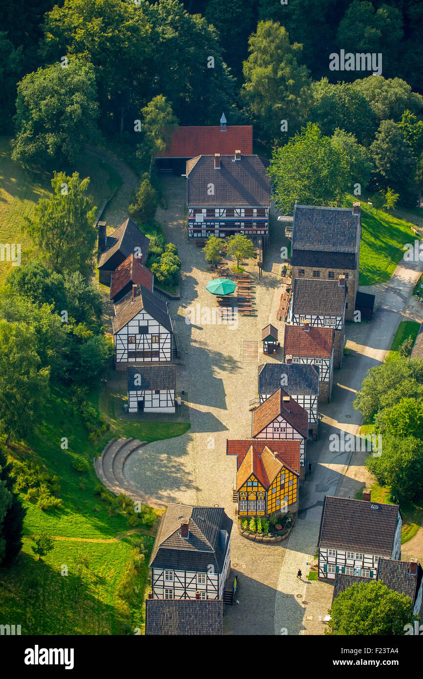 Museum Village, Hagen Open-air Museum, Sauerland, North Rhine-Westphalia, Germany Stock Photo