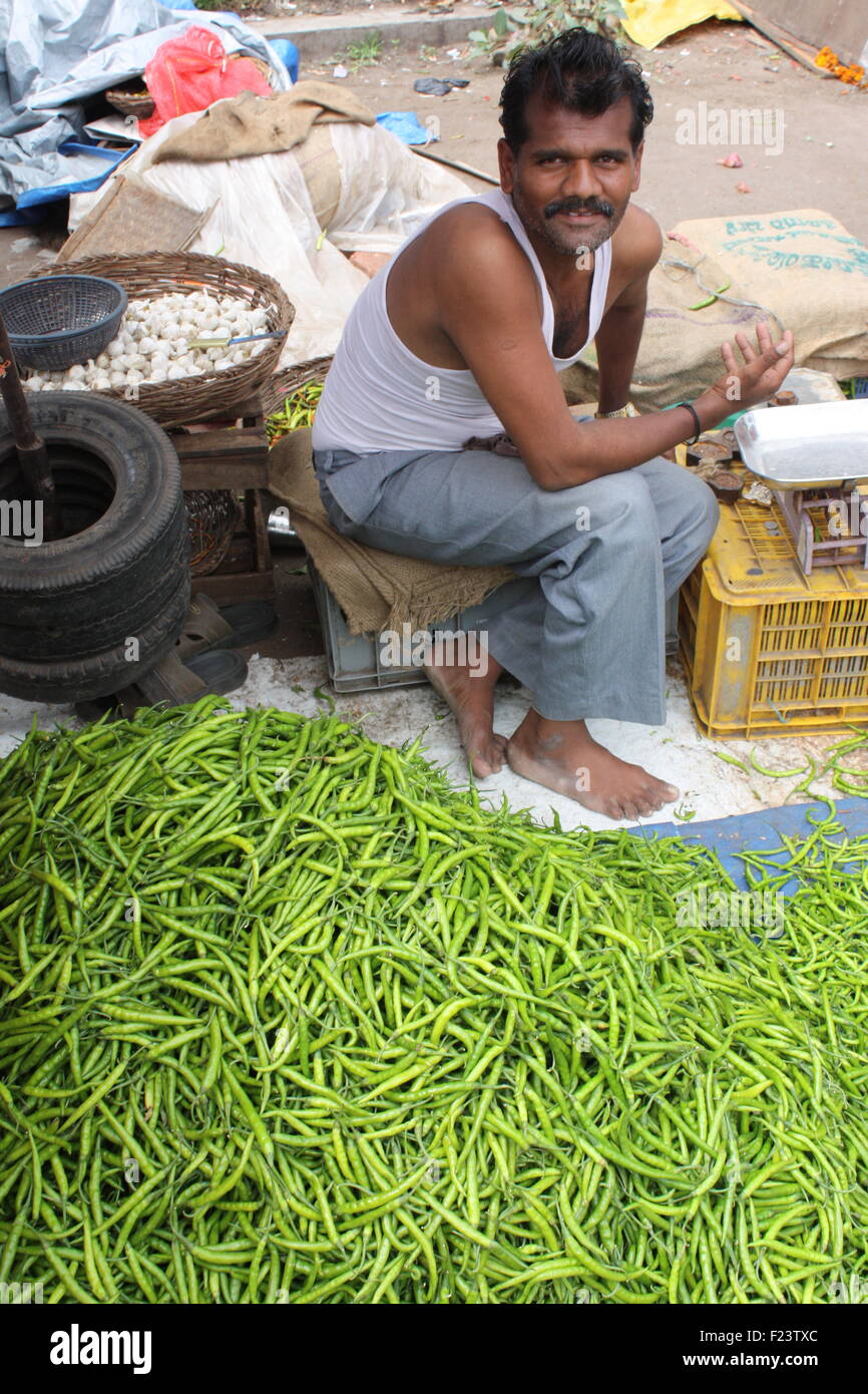 Vegetable Seller selling organic vegetables in india Stock Photo Alamy