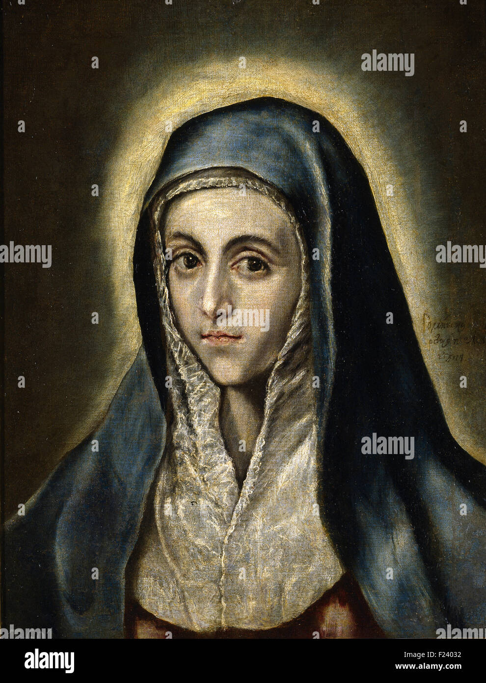 El Greco - The Virgin Mary Stock Photo