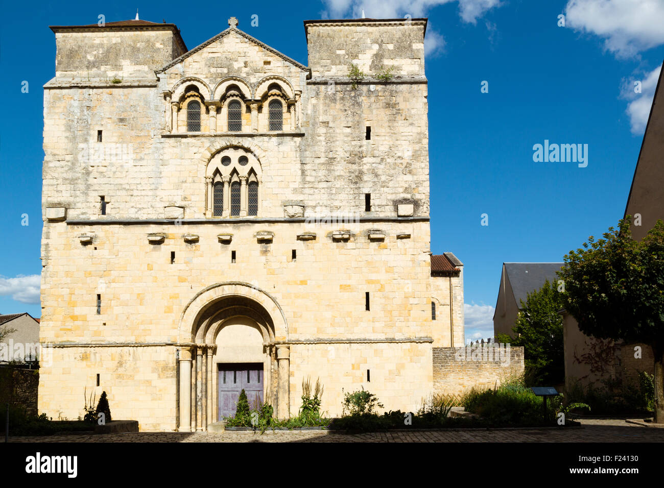 The church Saint Etienne, Nevers, Nievre, France Stock Photo