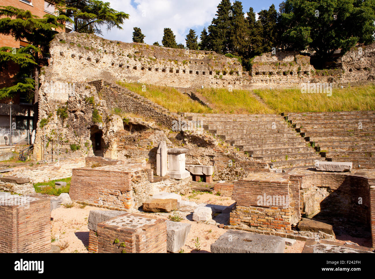 Trieste Roman Roman Theater in Trieste, Italy Stock Photo - Alamy