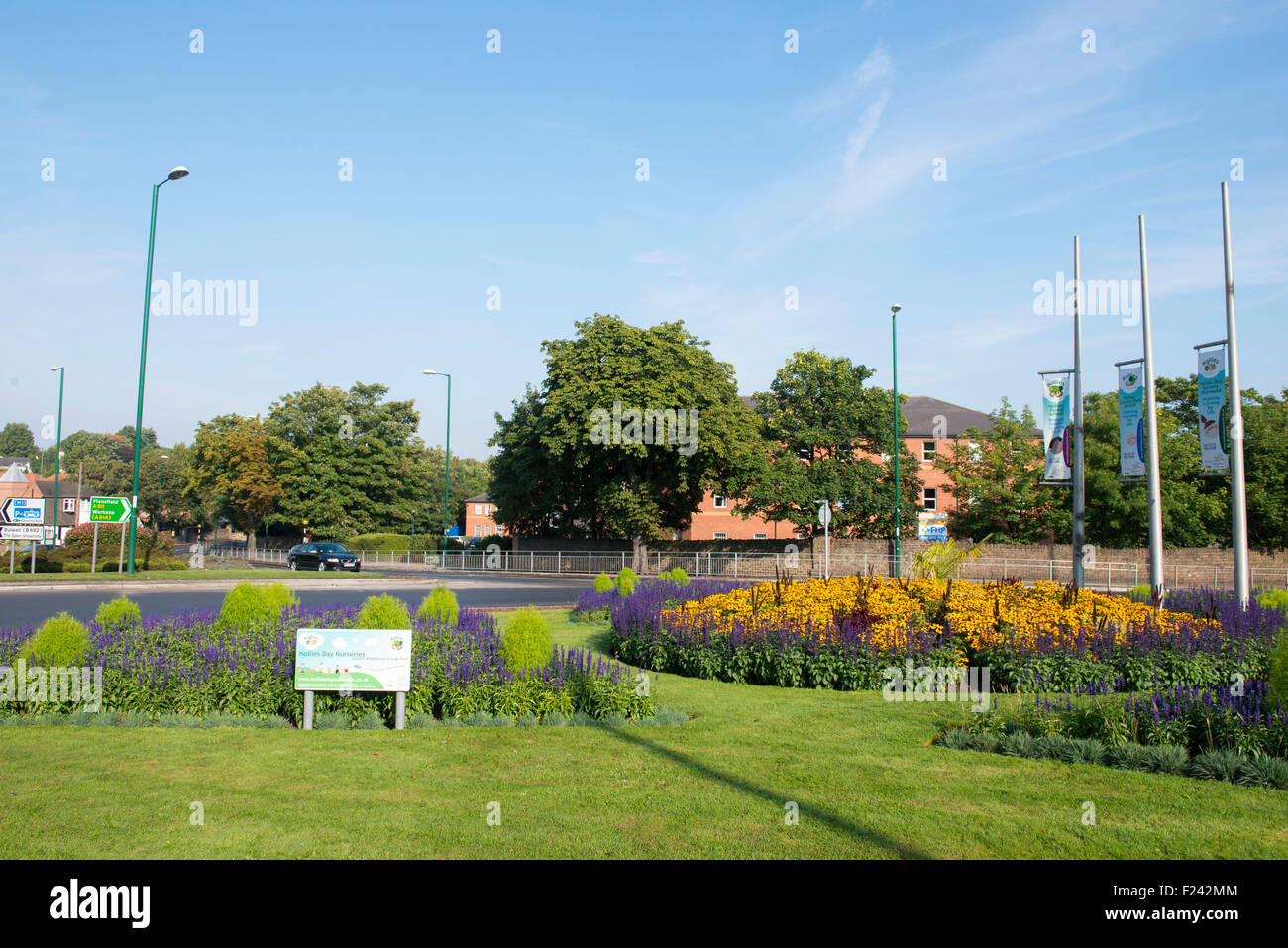 The Goose Fair traffic island, on Mansfield Road in Nottingham