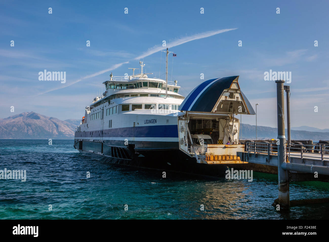 Lodingen To Bognes Ferry Docking With Front Lifting High Resolution Stock  Photography and Images - Alamy