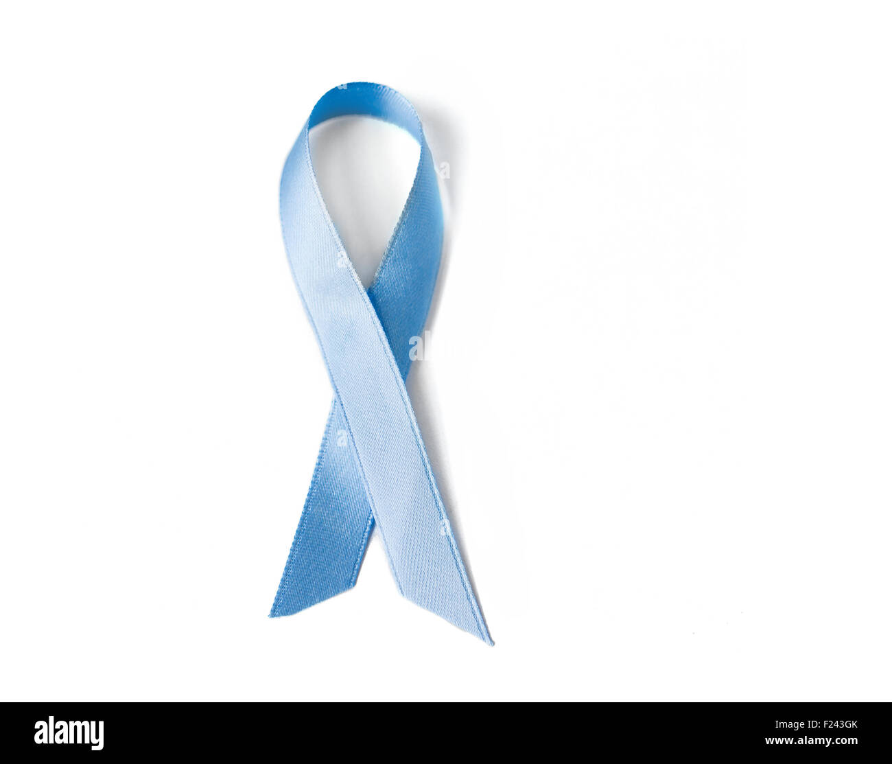 blue prostate cancer awareness ribbon Stock Photo