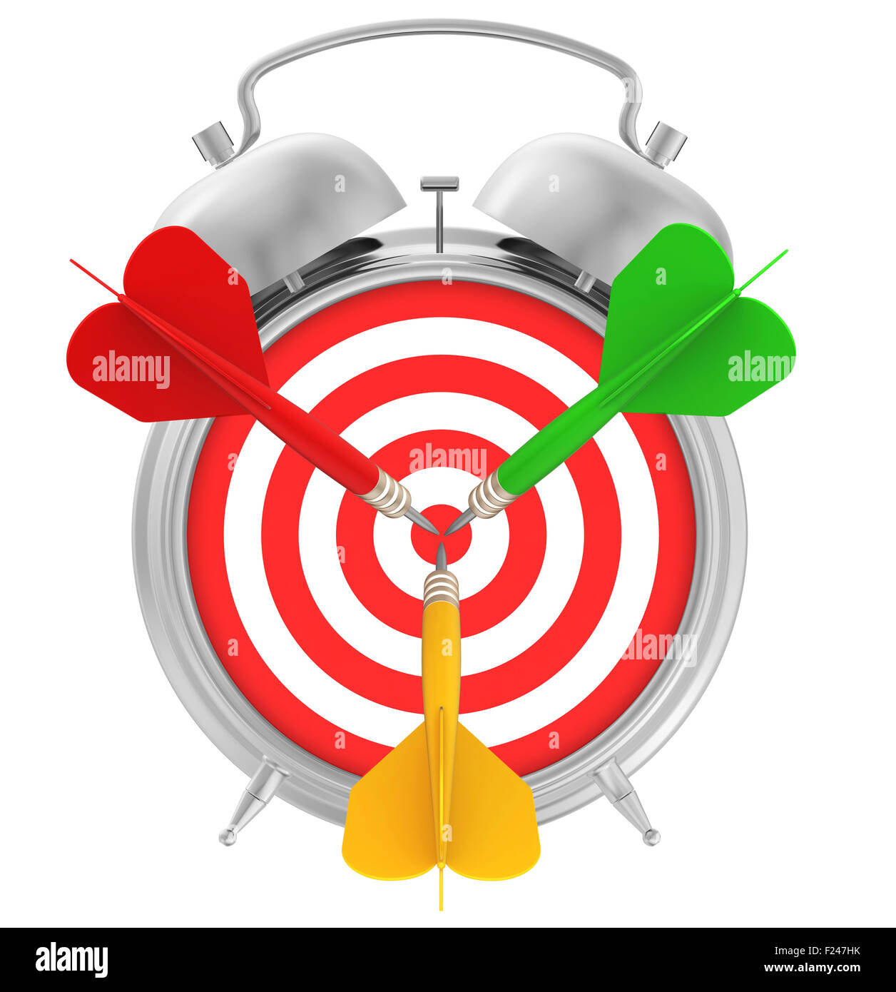 Target time clock isolated hi-res stock photography and images - Alamy