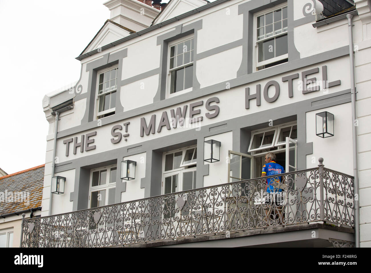 The St Mawes Hotel in St Mawes, Cornwall, UK. Stock Photo