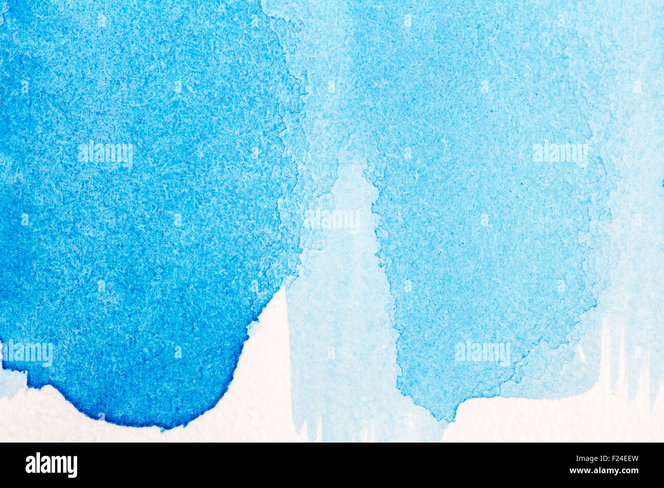 Abstract hand drawn blue watercolor background Stock Photo - Alamy