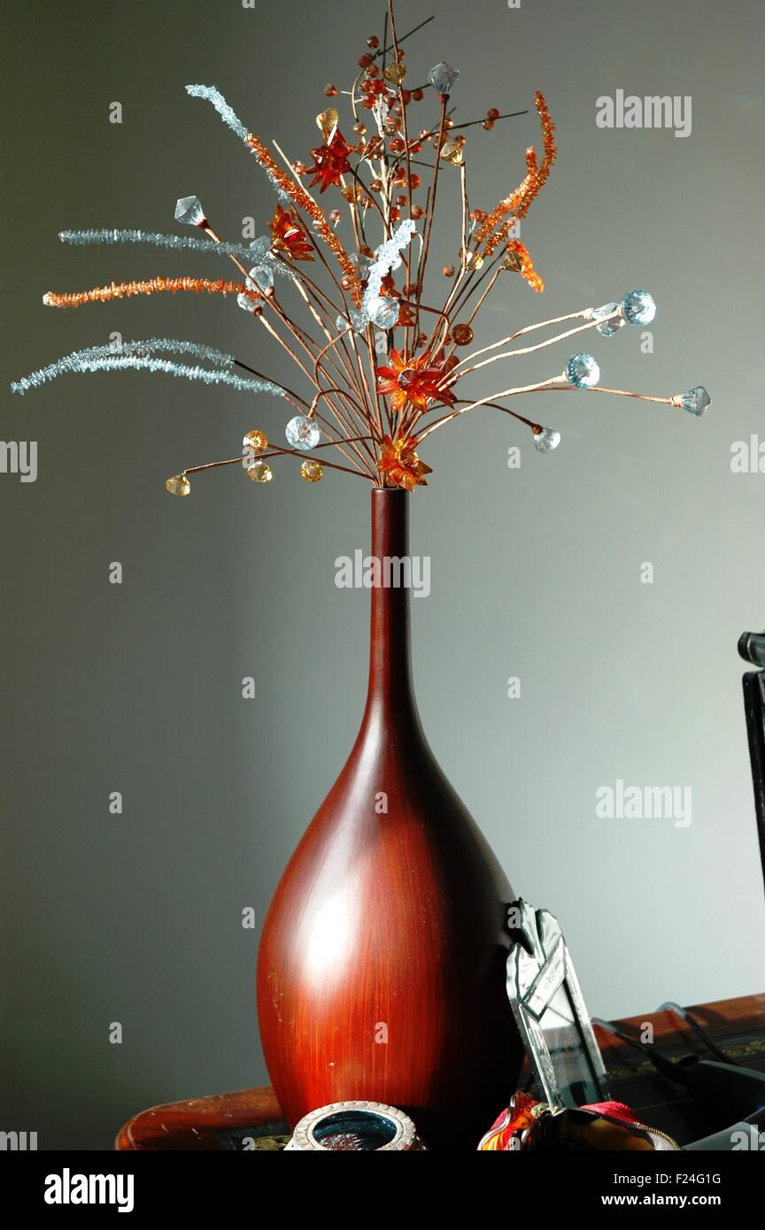 Vase on dressing table Stock Photo Alamy