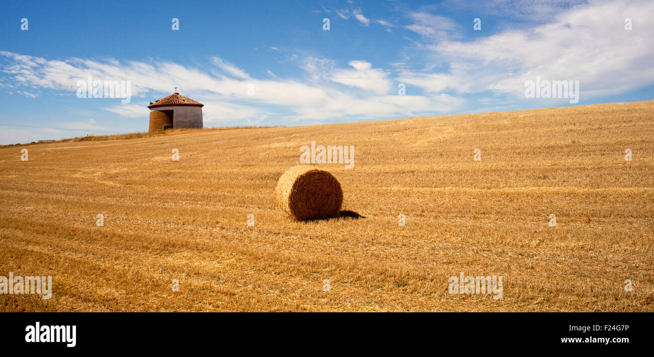 Bales of hay, spanish countryside Stock Photo Alamy
