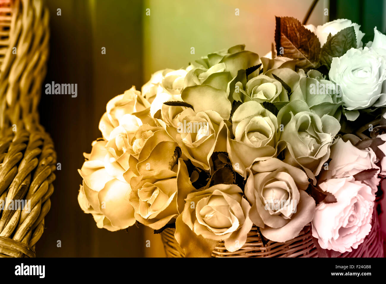 Bouquet of flowers on the table Stock Photo Alamy