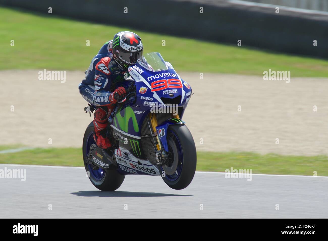 Mugello Circuit, Italy 31st May 2015. Jorge Lorenzo dominated the race from the start, cruising to a controlled win at the Gran Stock Photo