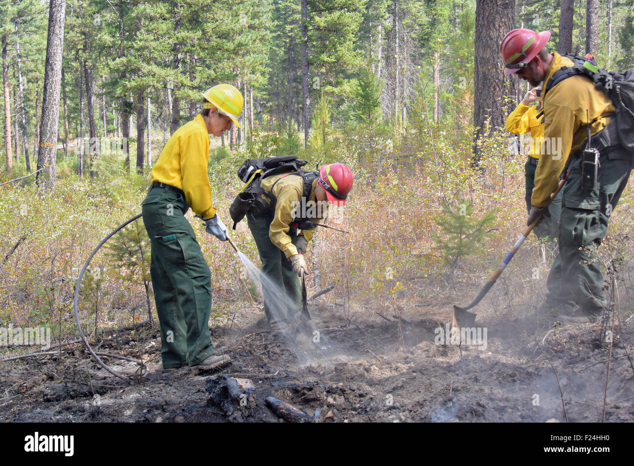 Wildfires firefighters tours blaze hires stock photography and images