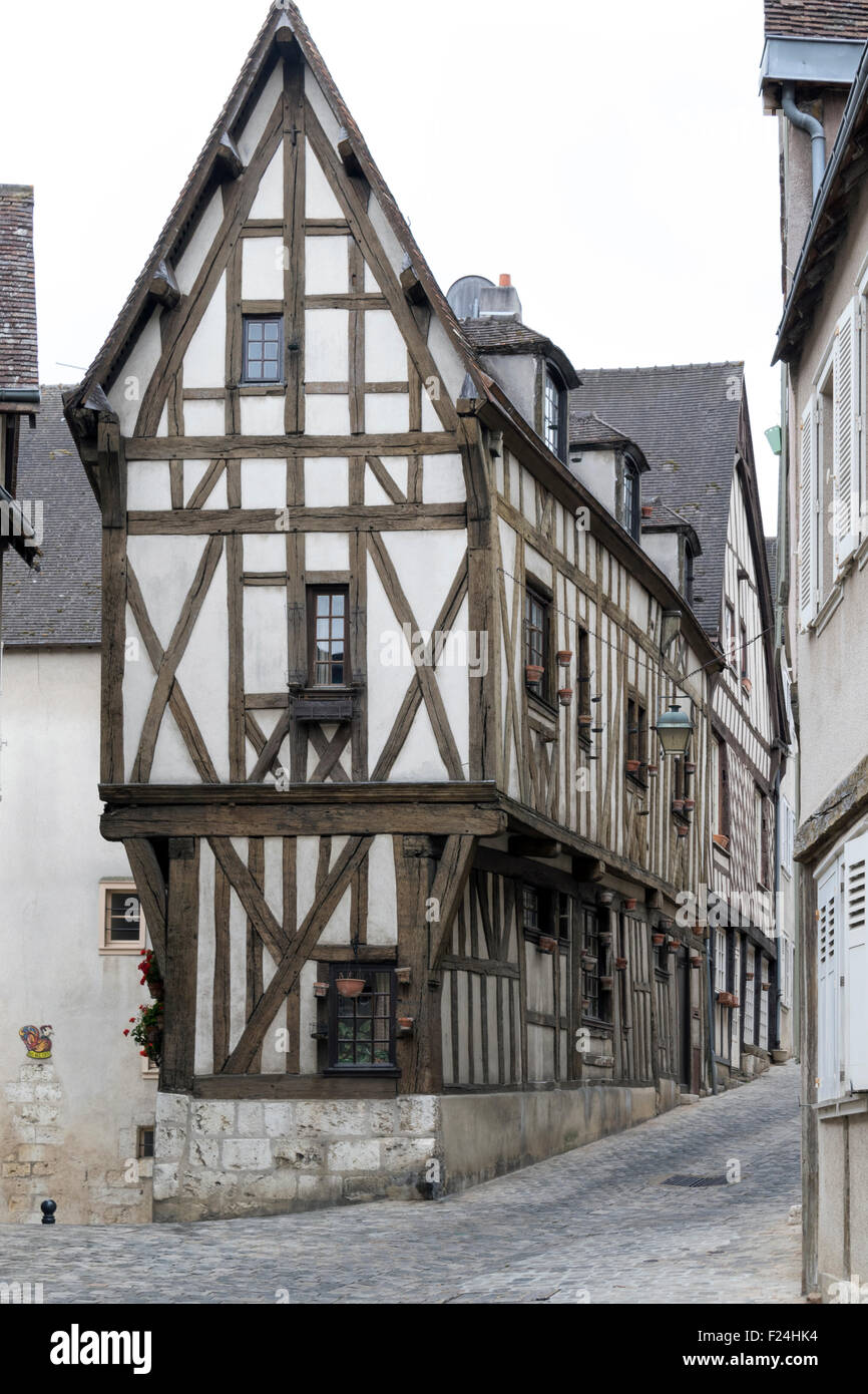 One of many medieval timberframed houses in the French city of