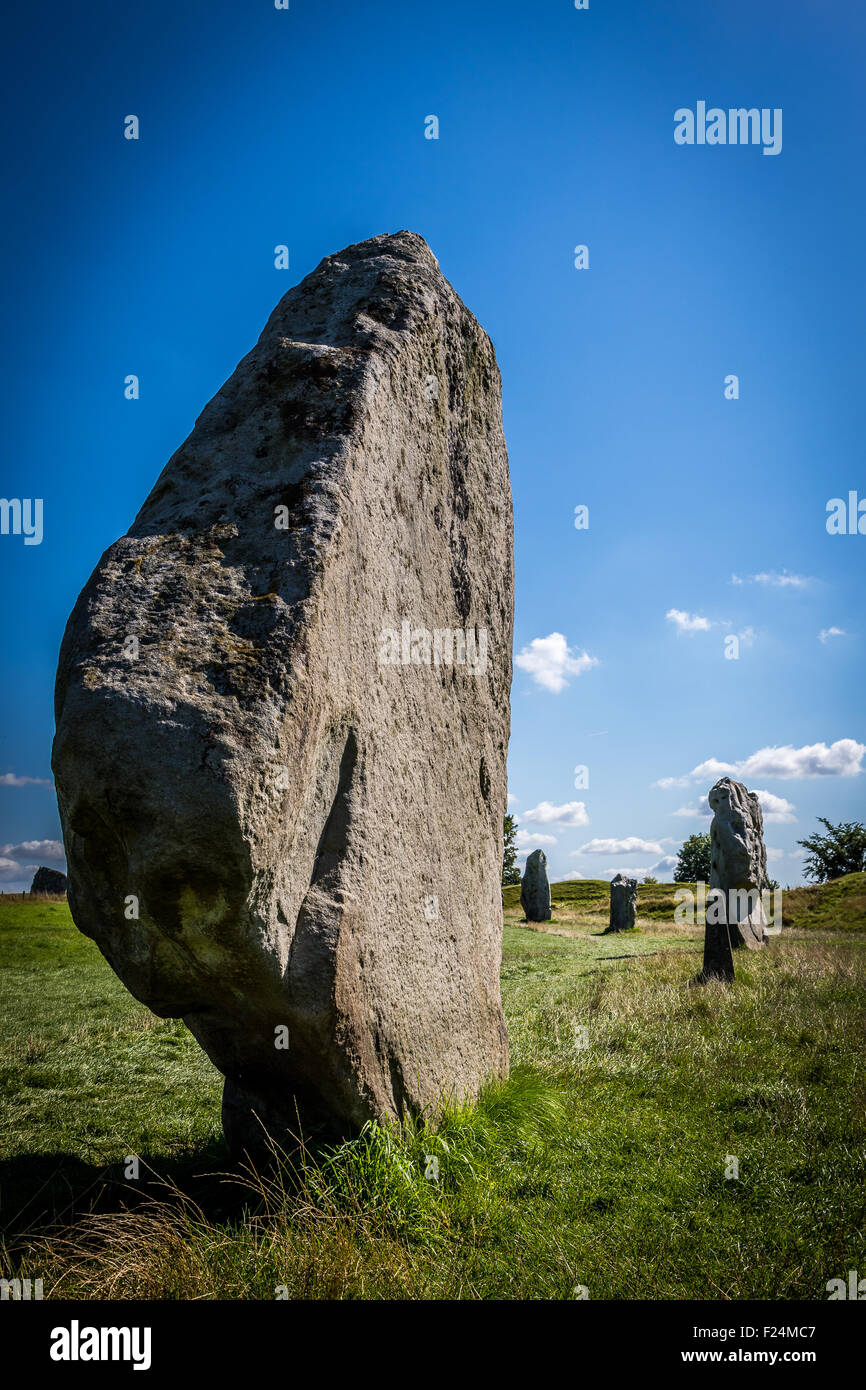 Avebury stone circle Stock Photo