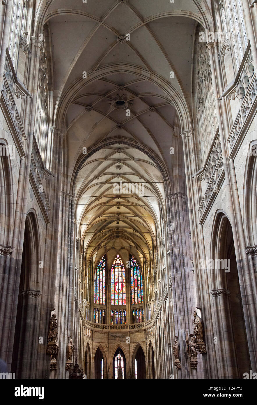 Saint Vit cathedral in Prague, Czech Republic Stock Photo