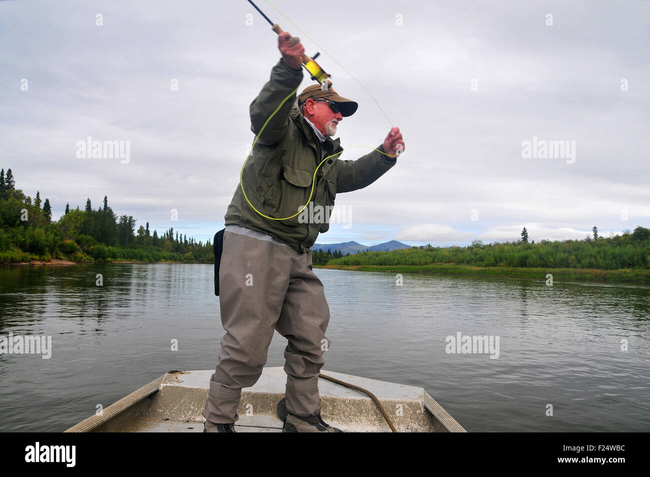 Alaska's Aniak River and its braids offer great fly fishing for silver