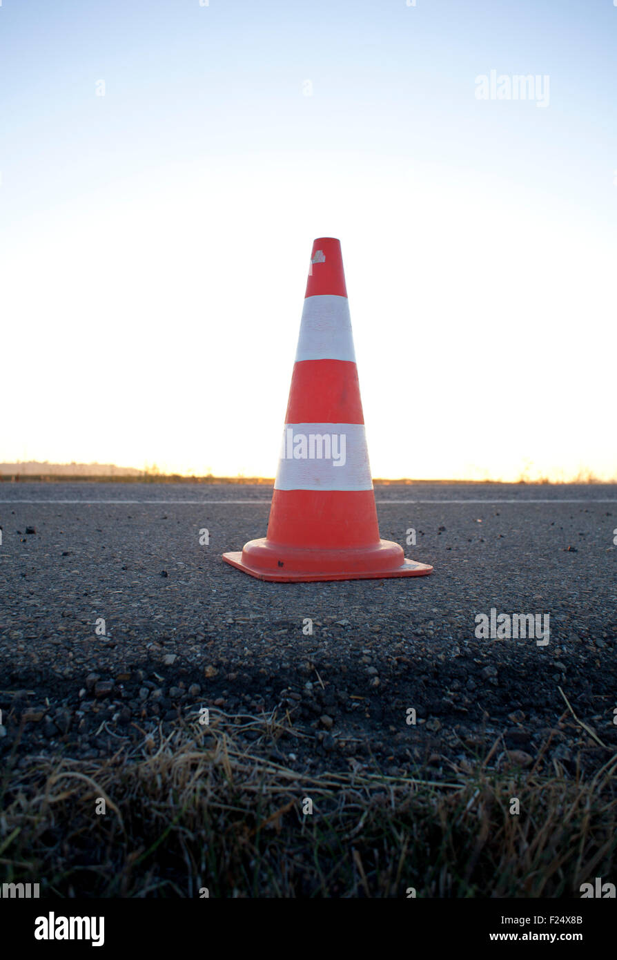 Photo of an Orange road cone Stock Photo Alamy