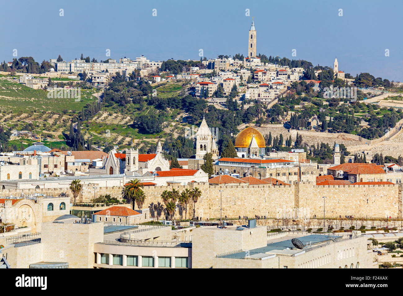 An aerial view of jerusalem hi-res stock photography and images - Alamy