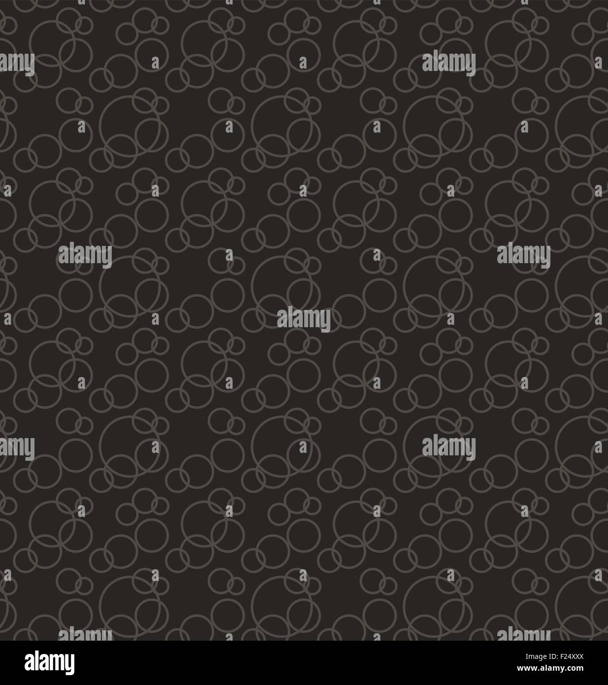 Seamless pattern. Stylish texture with interlacing rings. Vector repeating background Stock Vector