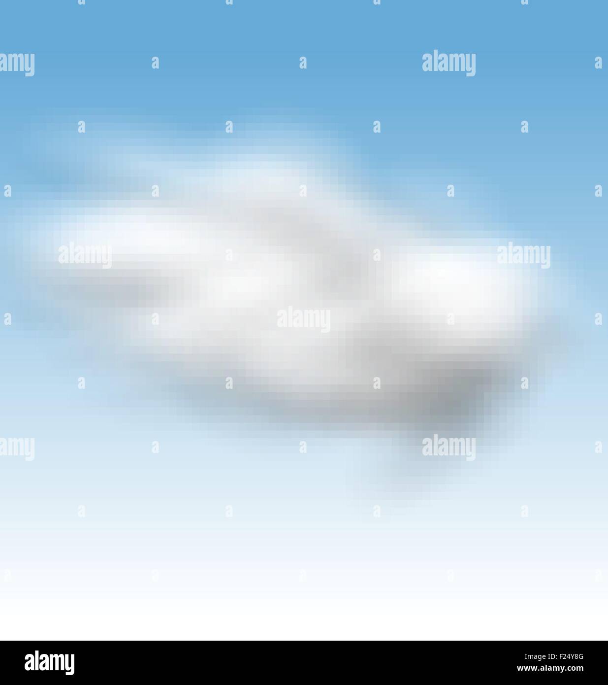 Background Blue Sky Fluffy Clouds Stock Vector Image & Art - Alamy