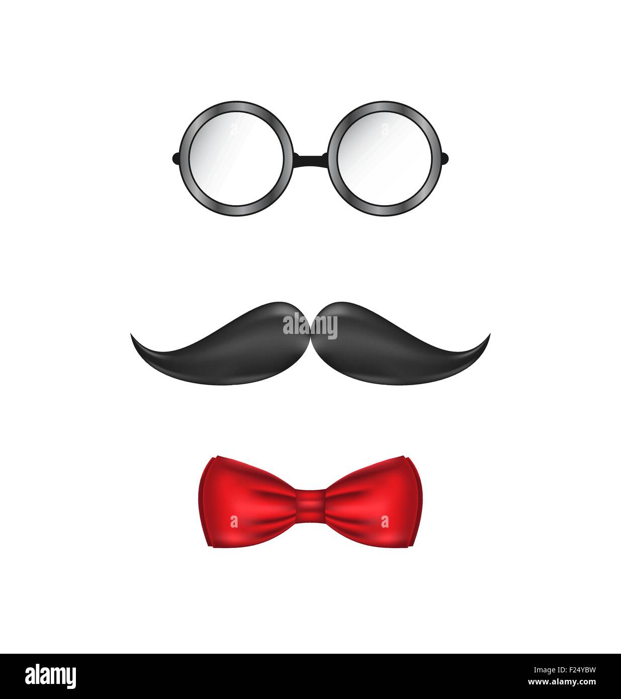 Mustache and a bow tie Stock Vector Images - Alamy, image size:1235x1390