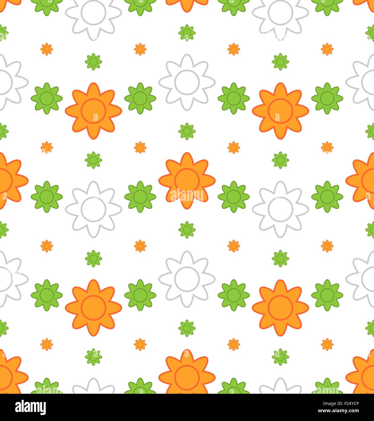 Indian Seamless Wallpaper in Traditional Tricolor Stock Vector Image ...