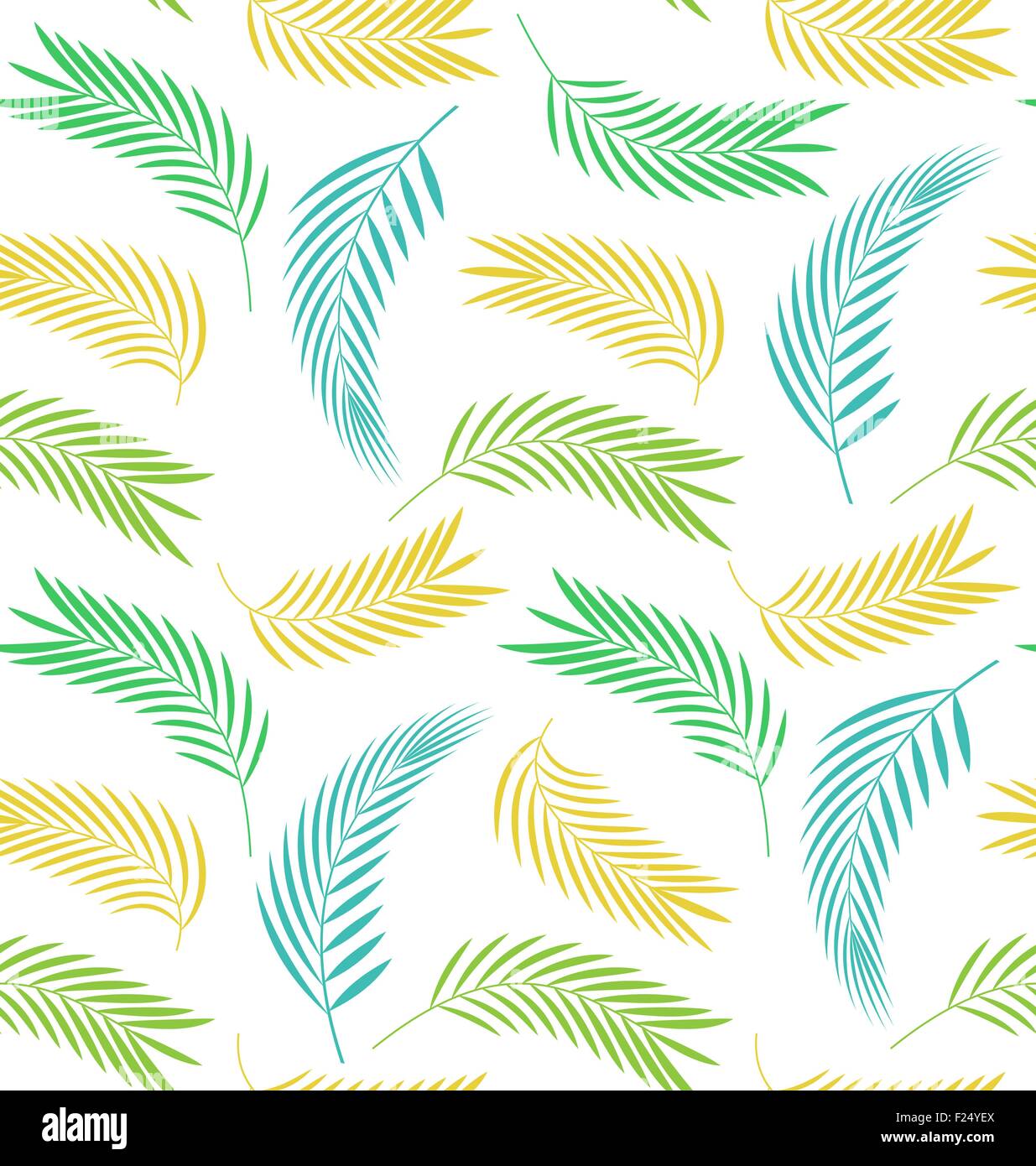 Leaves of palm tree. Seamless pattern Stock Vector Image & Art - Alamy