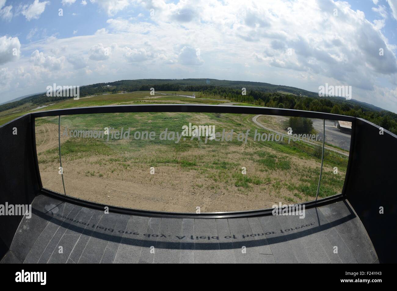 Shanksville, Pennsylvania, USA. 11th Sep, 2015. The newly dedicated Flight 93 National Memorial