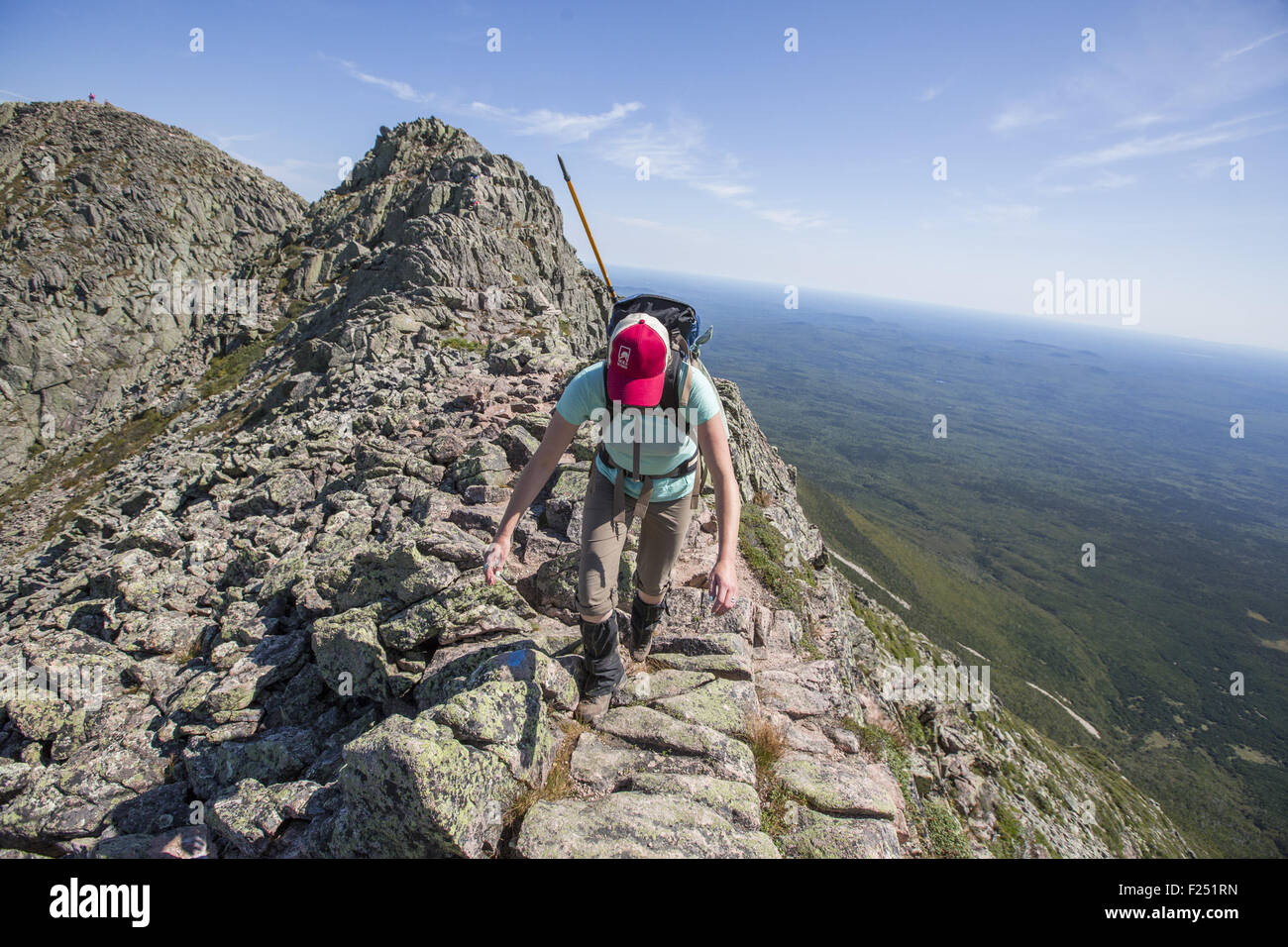 Northern terminus of the appalachian trail hires stock photography and