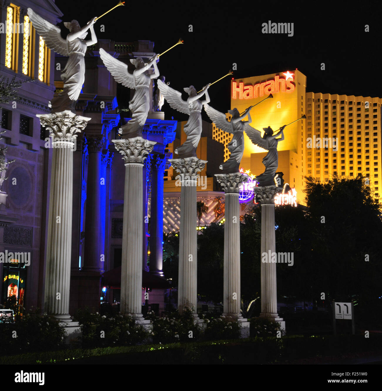 Planet Hollywood entrance along Las Vegas strip in Nevada Stock Photo