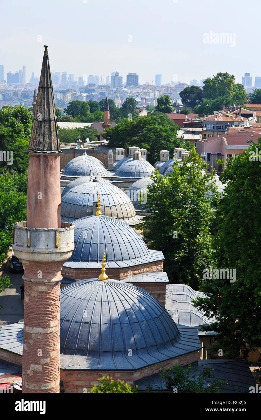 Islamic architecture of mosques in Istanbul , Turkey Stock Photo