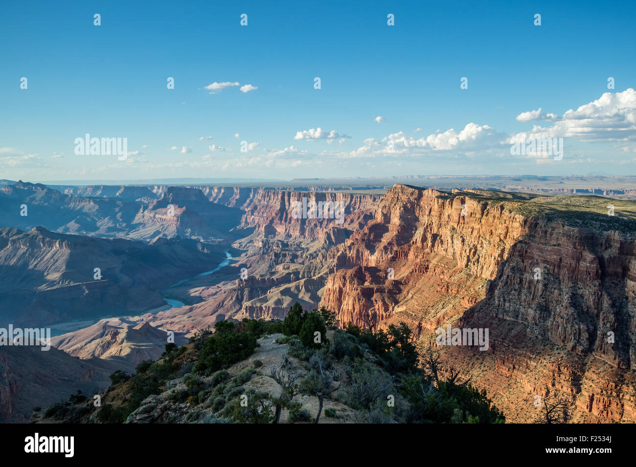 Beautiful view of the Grand Canyon National Park from the South Rim, Arizona, USA Stock Photo
