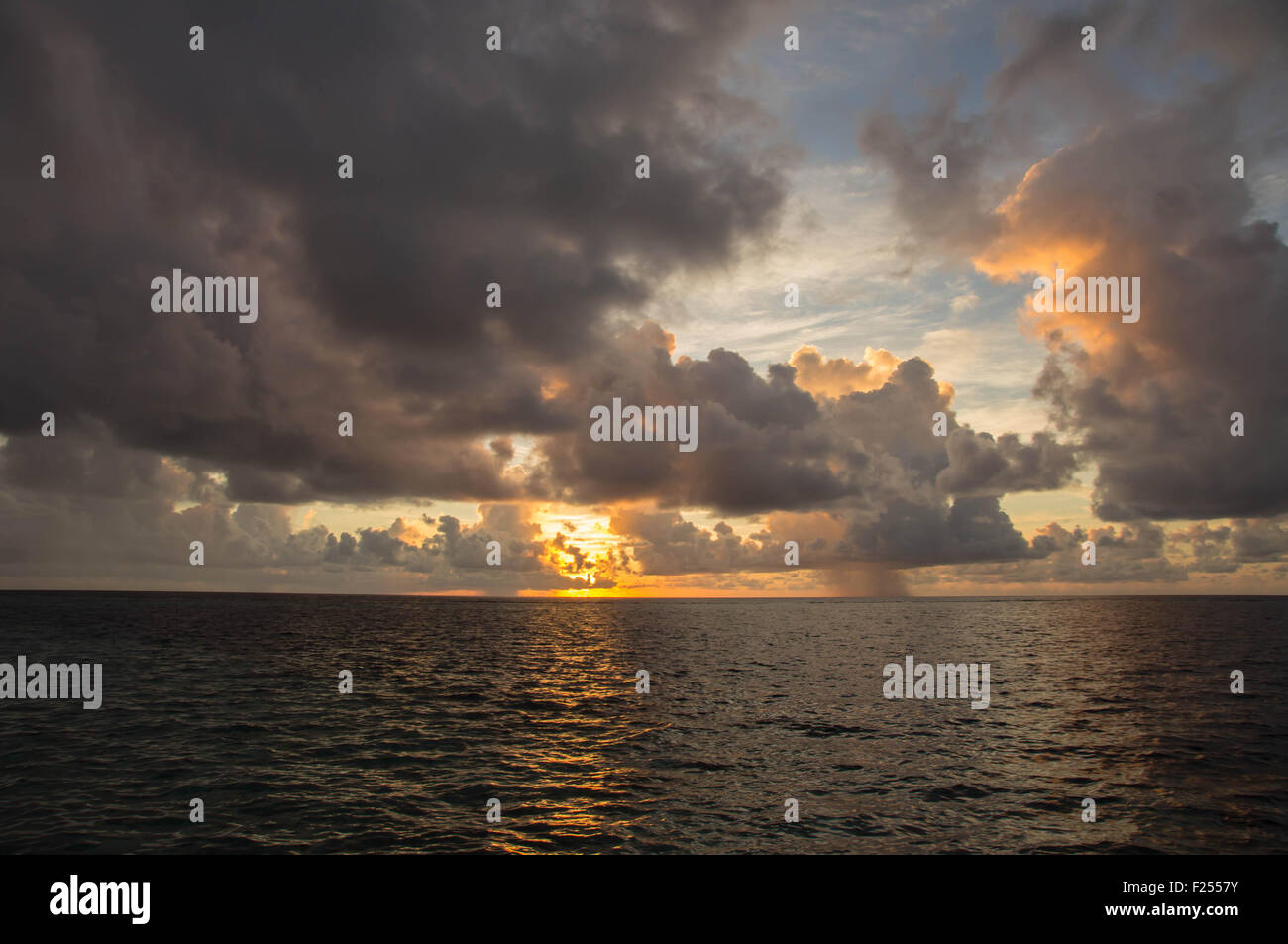 Beautiful cloudy sky at sunset in the tropics Stock Photo - Alamy
